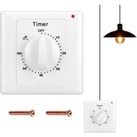 Countdown-Schalter: 60-Minuten-Timer-Lichtschalter mit Zeitschaltuhr, wassergeschützt, zum Löcher graben Countdown-Schalter: 60-Minuten-Timer-Lichtschalter mit Zeitschaltuhr, wassergeschützt, zum Löcher graben von TONCHEAN