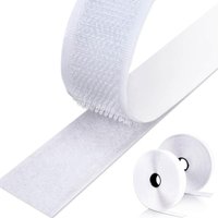 Tonchean - Doppelseitiges Klebeband zum Kratzen, 5 m x 2 cm, strapazierfähig, für Heimwerkerarbeiten, Nähen, Teppiche und Stoffe, weiß Tonchean - Doppelseitiges Klebeband zum Kratzen, 5 m x 2 cm, strapazierfähig, für Heimwerkerarbeiten, Nähen, Teppiche und Stoffe, weiß von TONCHEAN
