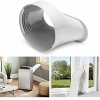 Fensterschlauchadapter für Klimaanlagen, 15 cm, flache Öffnungsschnittstelle, T-Audace-Fensteradapterplatte, Rohrverbinder, Fensterschiebesatz, von TONCHEAN