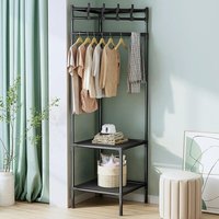 Garderobenständer, Garderobenständer, Garderobe mit 3 Ablagen Garderobenständer, Garderobenständer, Garderobe mit 3 Ablagen von TONCHEAN