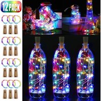 LED-Flaschenlichter, 2 m, 20 LED-Flaschenlichter, 12er-Pack LED-Flaschenlichter mit Kupferdraht, batteriebetrieben für DIY-Dekorationen, Hochzeit, LED-Flaschenlichter, 2 m, 20 LED-Flaschenlichter, 12er-Pack LED-Flaschenlichter mit Kupferdraht, batteriebetrieben für DIY-Dekorationen, Hochzeit, von TONCHEAN