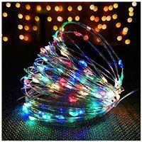 Lichterkette mit 100 LEDs aus Kupferdraht mit USB-Anschluss, 10 m, mit Fernbedienung, 8 Programme für Party, Weihnachten, Halloween, Hochzeit, Lichterkette mit 100 LEDs aus Kupferdraht mit USB-Anschluss, 10 m, mit Fernbedienung, 8 Programme für Party, Weihnachten, Halloween, Hochzeit, von TONCHEAN