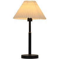 Nordische Plissee-Tischlampe E27 Weißes Licht Plissee-Lampenschirm Schwarzer Körper Weißer Lampenschirm Nordische Plissee-Tischlampe E27 Weißes Licht Plissee-Lampenschirm Schwarzer Körper Weißer Lampenschirm von TONCHEAN