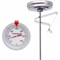 Professionelles Ofenthermometer aus Edelstahl mit langem Temperaturfühler (30 cm), Ersatzteil für Pizzaofen, Holzofen, Steinofen, Grill von TONCHEAN