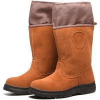 Tonchean - Rutschfeste Sicherheitsschuhe mit hohem Schaft - Camel - Größe 41 von TONCHEAN