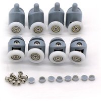 Satz mit 8 Duschtürrollen (23 mm) von TONCHEAN