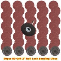 Schleifscheibe, 50 Stück 50 mm Schleifscheiben, Schleifpapier, Körnung 80 zum Polieren, Rostentfernung Schleifscheibe, 50 Stück 50 mm Schleifscheiben, Schleifpapier, Körnung 80 zum Polieren, Rostentfernung von TONCHEAN