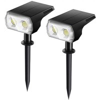 Solar-Gartenleuchten, RGB-Farbwechsel-Außenstrahler, Solar-Landschaftsleuchten, IP65 wasserdicht, automatisches An-/Ausschalten, Solarleuchten für von TONCHEAN