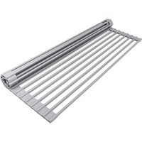 Spülbecken-Abtropfkorb, Küchenspüle-Abtropfgestell, Roll-Up-Halter, hitzebeständiges Roll-Up-Gestell für die Spülmaschine, leicht zu verstauen, 19 von TONCHEAN