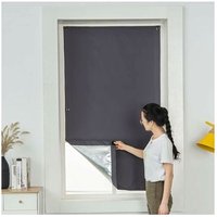 Tonchean - Thermo-Rollo mit Saugnapf für Dachfenster mit Sonnenstrahlen-Reflektor Velux Sucker 60 x 120 cm dunkelgrau von TONCHEAN