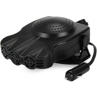 Tonchean - 12V 2 in 1 Auto Heizlüfter Tragbarer Ventilator Keramik Heizung Kühler Defroster Demister, Schwarz von TONCHEAN