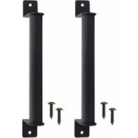 Tonchean - 2 Stück Robuster Scheunentorgriff aus Karbonstahl, Korrosionsschutz-Schiebetürgriff im Retro-Scheunenstil mit Schrauben für Schiebetüren Tonchean - 2 Stück Robuster Scheunentorgriff aus Karbonstahl, Korrosionsschutz-Schiebetürgriff im Retro-Scheunenstil mit Schrauben für Schiebetüren von TONCHEAN