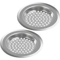 Abflusssieb – 2er-Pack Küchenspülenfilter, Spülbeckensieb aus Edelstahl, Badezimmerspülenfilter, Küchenspülengitter zum Isolieren von Schaum und Abflusssieb – 2er-Pack Küchenspülenfilter, Spülbeckensieb aus Edelstahl, Badezimmerspülenfilter, Küchenspülengitter zum Isolieren von Schaum und von TONCHEAN