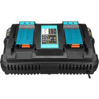 DC18RC 3A Ersatzladegerät für Makita 14,4V bis 18V Li-Ionen-Akku BL1850B BL1850 BL1860B BL1830B Ladegerät mit LED-Anzeige Multifunktionsladegerät von TONCHEAN