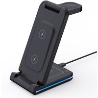 Tonchean - Drei-in-eins-Multifunktions-Wireless-Ladegerät, universelles Apple-Handy-Uhr-Headset, kabelloses Laden 15 w von TONCHEAN