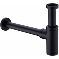 Edelstahl-Spülbeckensiphon, Universal-Siphon 1 1/4 x 32 mm, verstellbar und geruchsdicht für Spüle und Waschtisch, schwarz Edelstahl-Spülbeckensiphon, Universal-Siphon 1 1/4 x 32 mm, verstellbar und geruchsdicht für Spüle und Waschtisch, schwarz von TONCHEAN