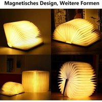 Faltbare Buchlampe aus Holz, magnetisches LED-Buchlicht, dekorative Lichter/Nachtlicht, über usb wiederaufladbare Schreibtischlampe, ideales Geschenk Faltbare Buchlampe aus Holz, magnetisches LED-Buchlicht, dekorative Lichter/Nachtlicht, über usb wiederaufladbare Schreibtischlampe, ideales Geschenk von TONCHEAN