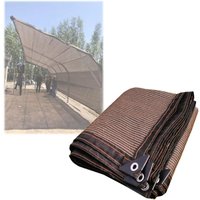 Schattennetz Hitzeschutz Schattennetz mit Ösen hdpe Polyethylen Schattennetz Verstärkt Dick für Garten Balkon Terrasse Gewächshaus Pergola Outdoor von TONCHEAN