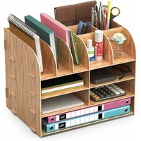 Tonchean - Schreibtisch-Organizer aus Holz, Schreibtisch-Aufbewahrungsset im Lesfit-Design, multifunktionaler Schreibtisch-Organizer für Stifte, von TONCHEAN