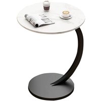 Tonchean - Sofatisch, rund, abnehmbar, Wohnzimmer-Beistelltisch, Kopfteil, weiß Tonchean - Sofatisch, rund, abnehmbar, Wohnzimmer-Beistelltisch, Kopfteil, weiß von TONCHEAN