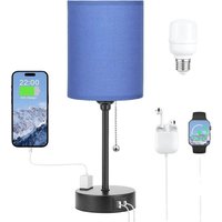 Tischlampen mit 3 Farbtemperaturen: 2700 k, 3500 k, 5000 k, Nachttischlampen mit usb-c- und A-Anschlüssen, Lampen mit Zugkette für Schlafzimmer mit Tischlampen mit 3 Farbtemperaturen: 2700 k, 3500 k, 5000 k, Nachttischlampen mit usb-c- und A-Anschlüssen, Lampen mit Zugkette für Schlafzimmer mit von TONCHEAN