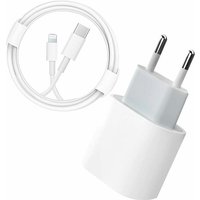 Tonchean - USB-C-Schnellladegerät – 20 w pd Fast-zertifiziert mit 6 Fuß C-auf-Lightning-Kabel, Typ-C-Ladeadapter für iPhone 14/14 Plus/14 Pro/14 Pro von TONCHEAN