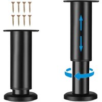 Tonchean - Verstellbare Möbelbeine aus Metall - 4er-Set Sofa-/Couch-/Schrank-/Bettbeine - 7,08-11,81 Zoll hohe Stützfüße für Stuhl/Couchtisch/Kommode Tonchean - Verstellbare Möbelbeine aus Metall - 4er-Set Sofa-/Couch-/Schrank-/Bettbeine - 7,08-11,81 Zoll hohe Stützfüße für Stuhl/Couchtisch/Kommode von TONCHEAN