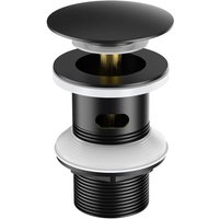 Waschtischablauf mit Pop-Up-Ablauf, schwarz Waschtischablauf mit Pop-Up-Ablauf, schwarz von TONCHEAN