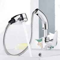 Waschtischarmatur komplett aus Kupfer und Silber, mit Hebe- und Drehgriff, Warm- und Kaltwasserhahn für Toilette und Badezimmer Waschtischarmatur komplett aus Kupfer und Silber, mit Hebe- und Drehgriff, Warm- und Kaltwasserhahn für Toilette und Badezimmer von TONCHEAN