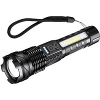 Wiederaufladbare LED-Taschenlampe, ultrahelle taktische zoombare Taschenlampe mit 7 Beleuchtungsmodi, IPX6 wasserdichte Taschenlampe für Camping, Wiederaufladbare LED-Taschenlampe, ultrahelle taktische zoombare Taschenlampe mit 7 Beleuchtungsmodi, IPX6 wasserdichte Taschenlampe für Camping, von TONCHEAN