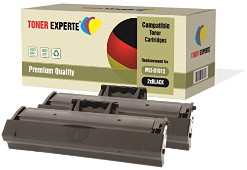 TONER EXPERTE 2-er Pack Premium Toner kompatibel zu MLT-D101S für Samsung ML-2160 ML-2165W ML-2168 SCX-3400 SCX-3400FW SCX-3405 SCX-3405FW SCX-3405W SF-760P ML-2161 ML-2162 ML-2164W ML-2165 von TONER EXPERTE