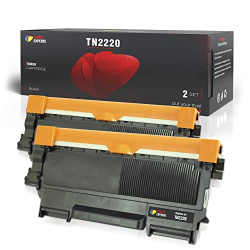 TONER EXPERTE 2-er Pack Premium Toner kompatibel zu TN2220 TN2010 für Brother DCP-7055 DCP-7060D DCP-7065DN HL-2130 HL-2132 HL-2135W HL-2240 HL-2240D HL-2250DN HL-2270DW MFC-7360N MFC-7860DW FAX-2840 von TONER EXPERTE