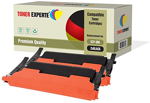 2er Pack TONER EXPERTE® Schwarz Premium Toner kompatibel zu CLT-K406S für Samsung CLP-360 CLP-365 CLP-365W CLX-3300 CLX-3305 CLX-3305FN CLX-3305N CLX-3305W CLX-3305FW Xpress C410W C460W C460FW C467W von TONER EXPERTE