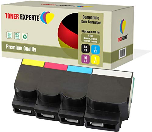 TONER EXPERTE 4er Set Premium Toner kompatibel für Lexmark C540n, C543dn, C544dn, C544dtn, C544dw, C544n, C546dtn, X543dn, X544dn, X544dtn, X544dw, X544n, X546dtn von TONER EXPERTE