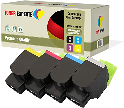 TONER EXPERTE 4er Set Premium Toner kompatibel zu 802H für Lexmark CX410de, CX410dte, CX410e, CX510de, CX510dew, CX510dhe, CX510dthe von TONER EXPERTE