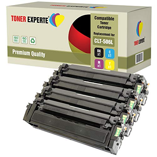 4er Set TONER EXPERTE® Premium Toner kompatibel zu CLT-K506L C506L M506L Y506L für Samsung CLX-6260FW, CLX-6260ND, CLX-6260FR, CLX-6260FD, CLP-680ND, CLP-680DW von TONER EXPERTE