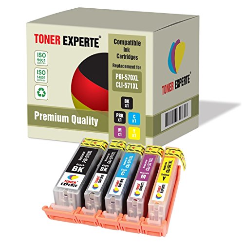 5 XL TONER EXPERTE® PGI-570XL CLI-571XL Druckerpatronen kompatibel für Pixma MG5750 MG5751 MG5752 MG5753 MG6850 MG6851 MG6852 MG6853 MG7750 TS5050 TS5051 TS5053 TS6050 TS6051 TS6052 von TONER EXPERTE