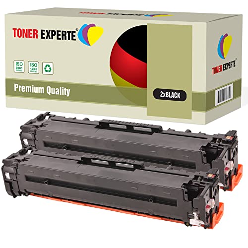 TONER EXPERTE® 2 Schwarz Toner kompatibel zu CF210X 131X für LaserJet Pro 200 Color MFP M276nw M276n M251nw M251n (2400 Seiten) von TONER EXPERTE