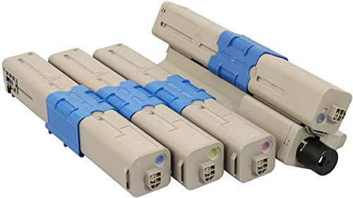 TONER EXPERTE® 4 Toner kompatibel für Oki C310dn C330dn C331dn C510dn C511dn C530dn C531dn MC352dn MC361dn MC362dn MC561 MC561dn MC562dn MC562dnw MC562w von TONER EXPERTE