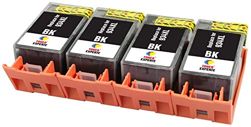 TONER EXPERTE® 4 XL Schwarz Druckerpatronen Ersatz für 934 934XL C2P23AE kompatibel für Officejet Pro 6230 6830 6820 6812 6815 6835 6220 | hohe Kapazität von TONER EXPERTE