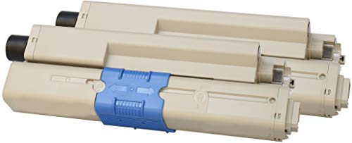 TONER EXPERTE® C301 C321 MC332 MC342 2 Schwarz Toner kompatibel für Oki C301dn C321dn MC332dn MC342dn MC342dnw MC342dw MC342w (2200 Seiten) von TONER EXPERTE