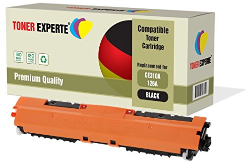 TONER EXPERTE® Schwarz Premium Toner kompatibel zu 126A CE310A für Colour Laserjet CP1025 CP1025nw CP1020 M175a M175nw Pro 100 M175 MFP M175a M175nw M275 TopShot M275 von TONER EXPERTE
