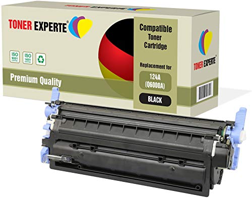 TONER EXPERTE® Schwarz Premium Toner kompatibel zu Q6000A 124A für Color Laserjet 1600 1600n 2600 2600n 2600dn 2605 2605d 2605dn 2605dtn CM1015 CM1017 MFP von TONER EXPERTE