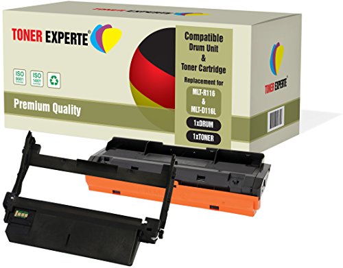 TONER EXPERTE 2-er Pack Trommel & Toner kompatibel zu MLT-R116 MLT-D116L für Samsung Xpress SL-M2625 M2625D M2675F M2675FN M2825DW M2825ND M2835 M2835DW M2875FD M2875FW M2875ND M2885FW TONER EXPERTE 2-er Pack Trommel & Toner kompatibel zu MLT-R116 MLT-D116L für Samsung Xpress SL-M2625 M2625D M2675F M2675FN M2825DW M2825ND M2835 M2835DW M2875FD M2875FW M2875ND M2885FW von TONER EXPERTE