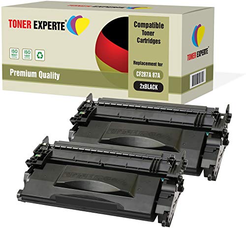 TONER EXPERTE 2er-Pack Premium Toner kompatibel zu CF287A 87A für Laserjet Enterprise M506 M506dn M506n M506x MFP M527 M527dn M527c M527f M527z Pro M501 M501dn M501n von TONER EXPERTE