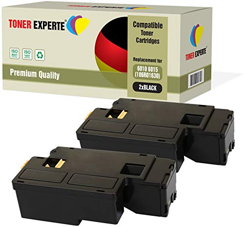 2er Pack TONER EXPERTE® Schwarz Premium Toner kompatibel zu 106R01630 für Xerox Phaser 6000, 6010, 6010V, 6010V N, 6010N, WorkCentre 6015, 6015V, 6015V B, 6015V N, 6015V NI, 6015MFP von TONER EXPERTE