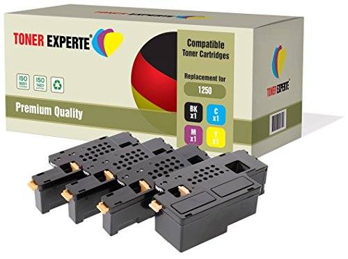 TONER EXPERTE 4er Set Premium Toner kompatibel für Dell 1250c, 1350cn, 1350cnw, 1355cn, 1355cnw, C1760nw, C1765nf, C1765nfw, C17XX von TONER EXPERTE