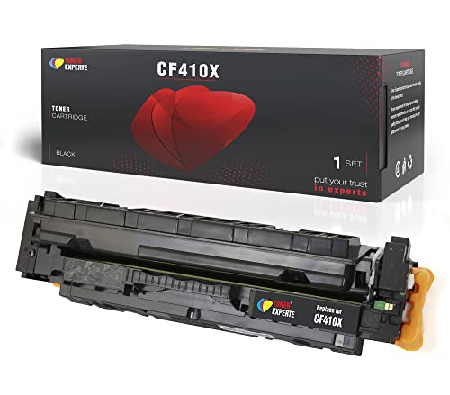 Toner Experte Kompatibel für HP 410A 410X Schwarz Tonerkartusche Ersatz für CF410A CF410X für Color LaserJet Pro M477fdw M477fdn M452dn M452nw MFP M377dw M477fnw Druckerpatronen von TONER EXPERTE