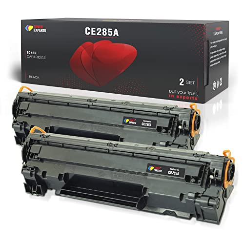 Toner Experte Kompatibel für HP 85A Schwarz Tonerkartusche Ersatz für CE285A für Laserjet Pro P1102 P1102w P1106 M1212nf M1217nfw M1130 M1132 MFP Canon i-Sensys MF3010 Druckerpatronen von TONER EXPERTE