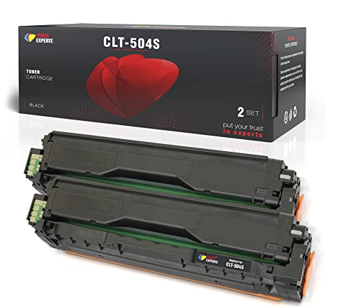 TONER EXPERTE Kompatibel für Samsung CLT-K504S CLT-P504C Schwarz Tonerkartusche Ersatz für K504S für Xpress SL C1810W C1860FW CLX4195N CLX4195FN CLX4195FW Druckerpatronen 2er-Pack von TONER EXPERTE